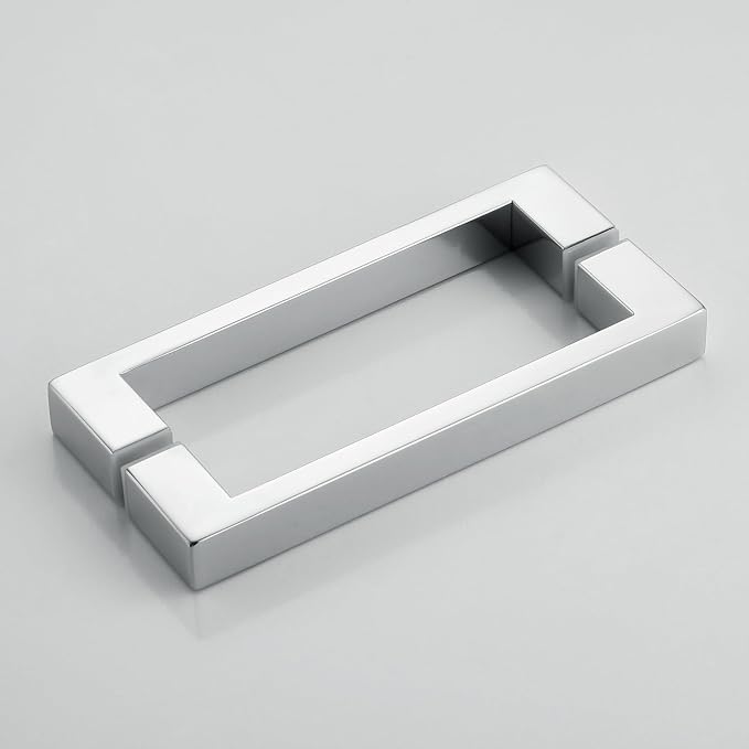 Shower Door Hardware Kit for Frameless Corner Shower Setup, Includes Hinges - Image 5