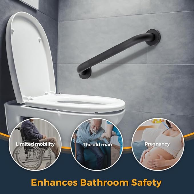 Grab Bars for Shower, 2 Pack 32-Inch Anti Slip Shower Handles for Elderly - Image 2