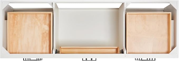 ARIEL 67" White Bathroom Vanity - Image 8