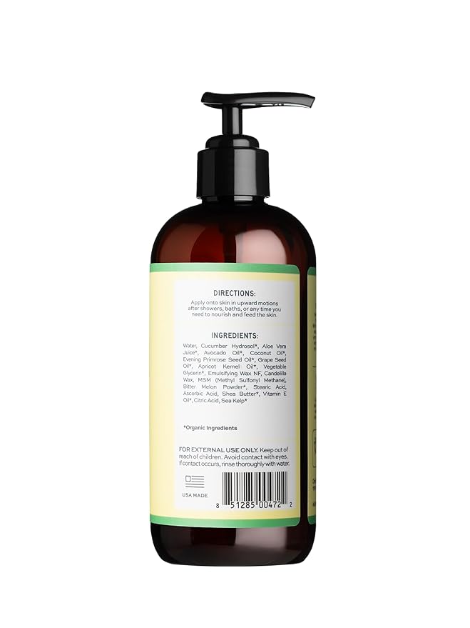 Aleavia Cucumber Melon Prebiotic Body Lotion – Lightly Scented, All-Natural - Image 2