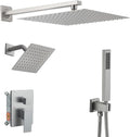 Shower Faucet Set Brushed Nickel Shower System, Knob Switch Diverter Shower by YCAIKOI