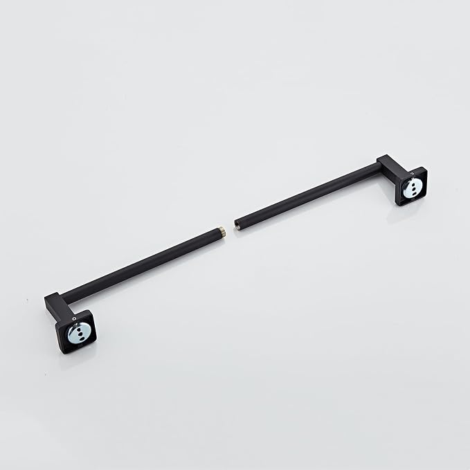 Matte Black Bathroom 18 InchTowel Bar, Bath Accessories Thicken Stainless Steel - Image 4