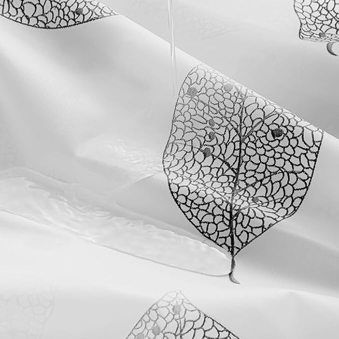 Shower Curtain Liner for Clawfoot Tub 180x70Inch Leaf Clear Heavy Duty - Image 5