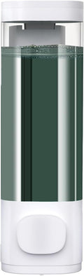 White Manual Bathroom Wall Mounted Soap Dispenser, 10oz/300ml Single Bathroom by Unknown