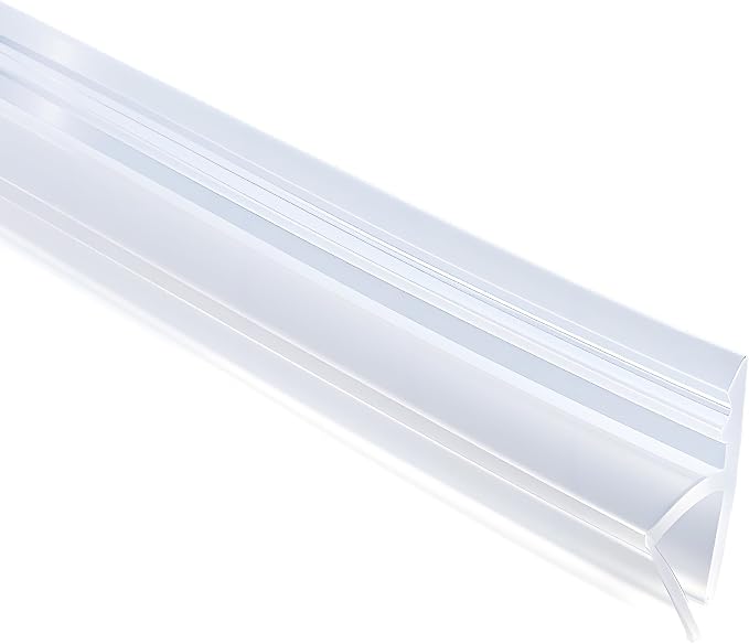 Shower Door Side Seal Strip, 39 Inch H-Type Frameless Shower Door Seal by FOCMKEAS