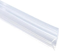 Shower Door Side Seal Strip, 118 Inch H-Type Frameless Shower Door Seal by FOCMKEAS