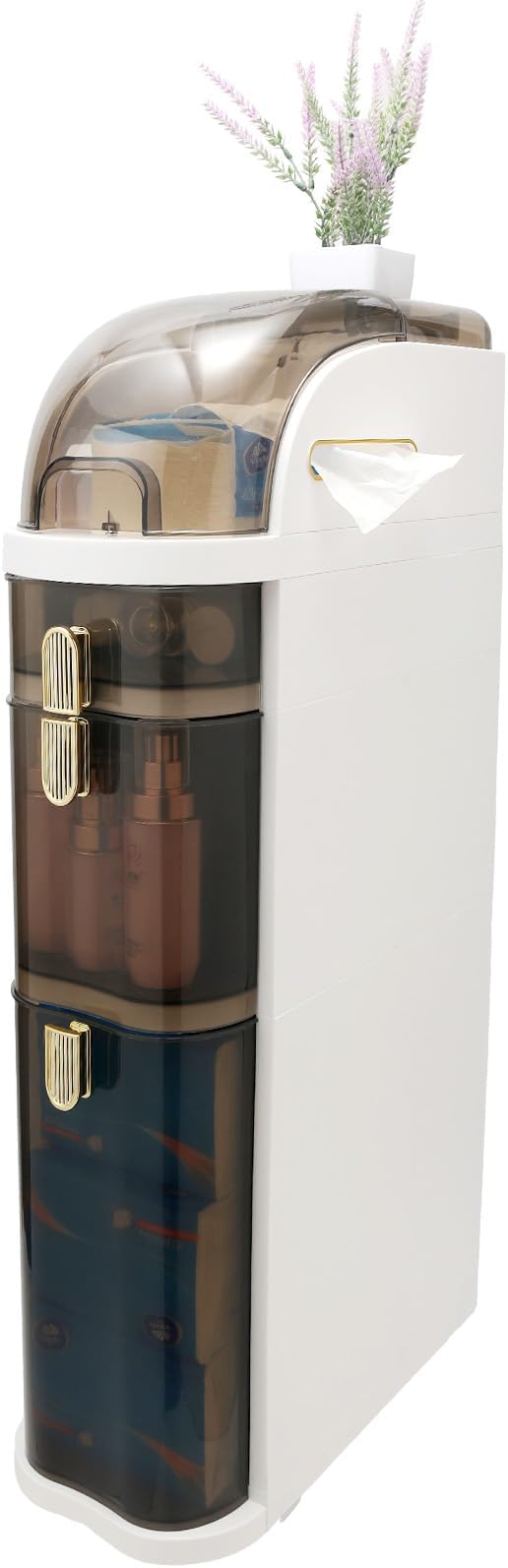 Bathroom Floor Cabinet, Narrow Bathroom Storage Cabinet, Mobile and No by Unknown