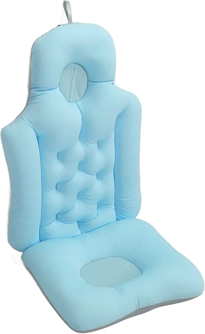 Bathtub Cushion for Adults, Soft Breathable Folding Headrest Back Support Bath - Image 2