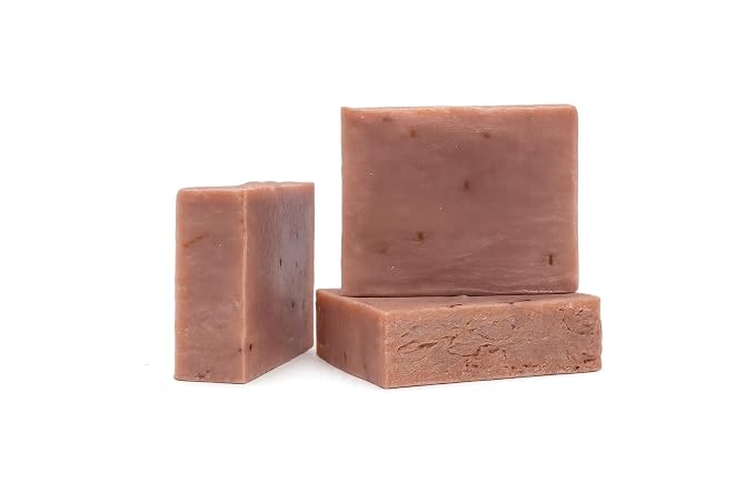 3 Pk Tobacco Flower Organic Soap Bars, Handmade in USA, Natural & Cruelty Free by Leafen