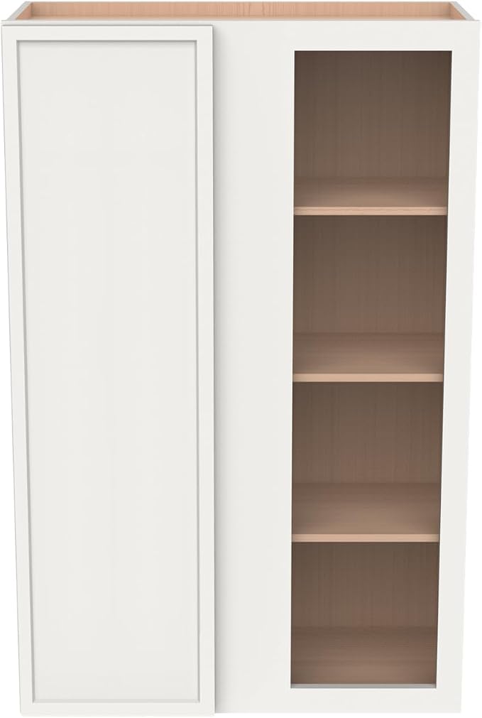 Solid Hardwood Wall Blind Corner Cabinets, Adjustable Shelves, Soft-Close Doors - Image 5