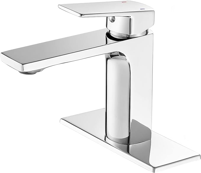 VOTON Chrome Bathroom Faucet One Hole Single Handle Bathroom Sink Faucet by VOTON