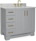 ARIEL Taylor 37 Inch Grey Bathroom Vanity by Ariel