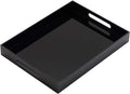 Glossy Black Sturdy Acrylic Serving Tray by KEVLANG