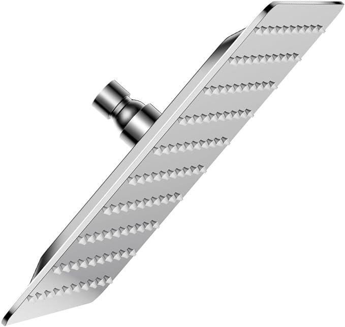 VBFF-Shower Head, rain shower head, 8 inch- Square Shower Head, 1.8 GPM Flow by VBFF