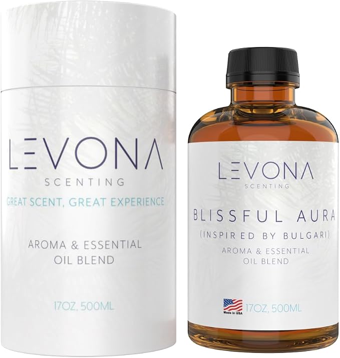 Levona Scent Essential Oils for Diffuser: Blissful Aura by LEVONASCENT