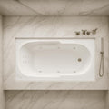 Carver Tubs - AR6032 - Modern Acrylic Fiberglass Whirlpool Tub Water Massage by CarverTubs