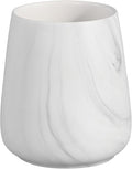 Marble White Toothbrush Holder for Bathroom by Eyrozia