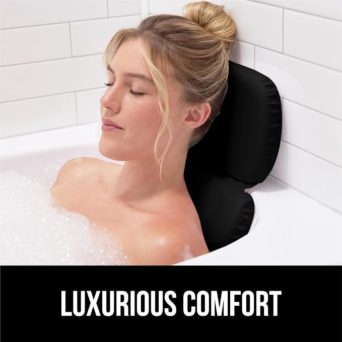 GORILLA GRIP Bath Pillow for Tub, Improved Suction Cups, Luxury Bathtub Pillows - Image 3