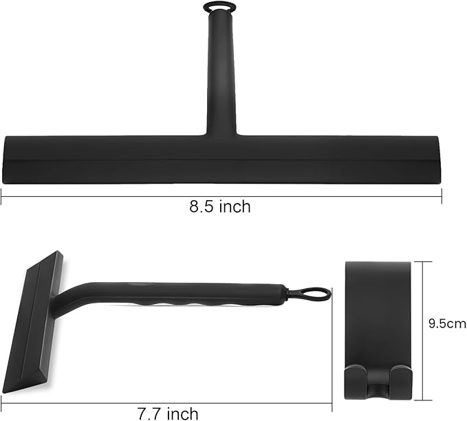 Shower Squeegee for Glass Doors and Bathroom, Stainless Steel - Image 2