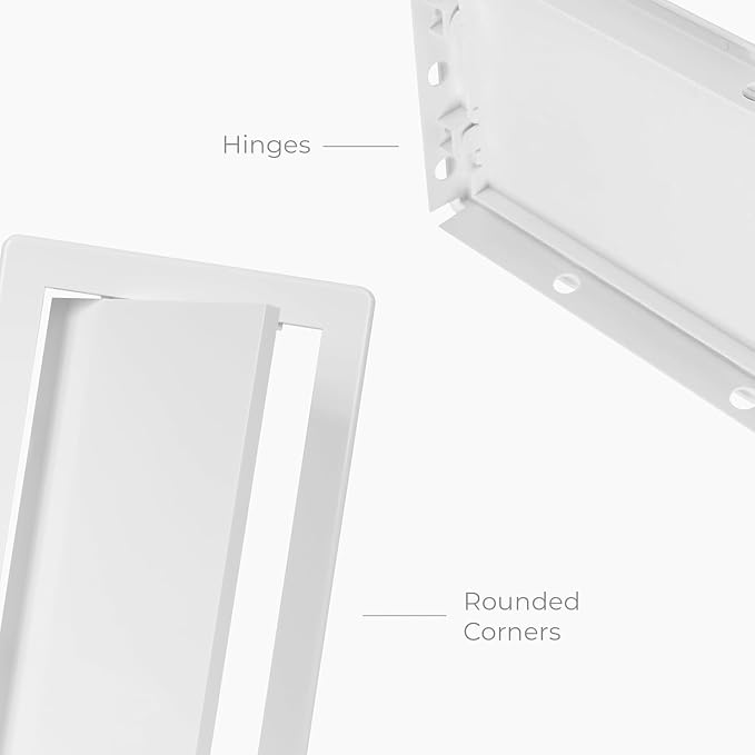 8x8 Inch White Access Panel – ABS Plastic Square Wall & Ceiling Access Door - Image 7