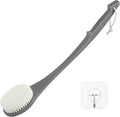 Body Back Scrubber – 17'' Long Handle Shower Brush, Durable Exfoliator by VANZAVANZU