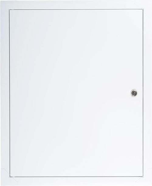 16" x 20" Lockable White Metal Access Panel. Service Shaft Door Panel - Image 2
