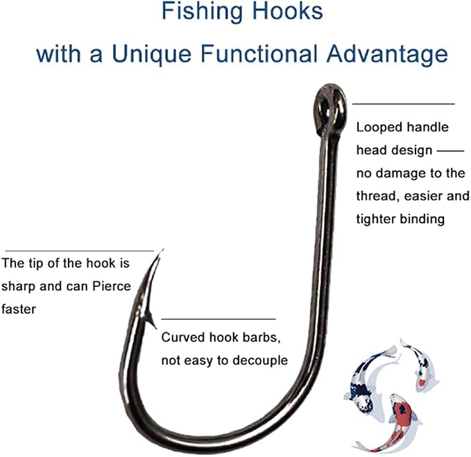 300PCS Small High-Carbon Steel Barbed Fishing Hooks - Image 3