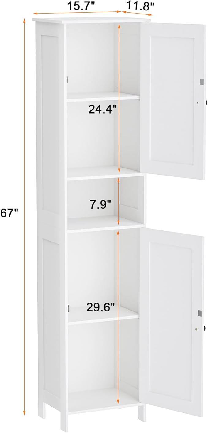 Tall Bathroom Storage Cabinet - Image 3