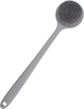 Back Scrubber for Shower, Soft Silicone Back Shower Brush Bath Body Scrubber by SEEMSEEN