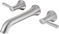 Wall Mount Tub Filler Brass Tub Faucet Brushed Nickel Bathroom Bathtub Faucets by wowkksanitaryware