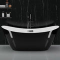 67 Inch Acrylic Freestanding Bathtub, Acrylic Soaking Bathtub by Unknown