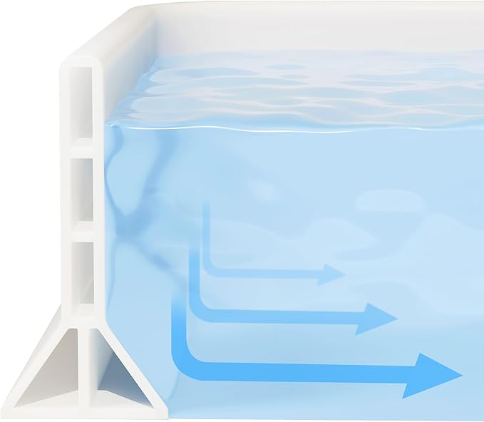 3.8'' High Shower Threshold Water Dam Collapsible 70IN Shower Water Splash Guard by WelcometoYISUIPU