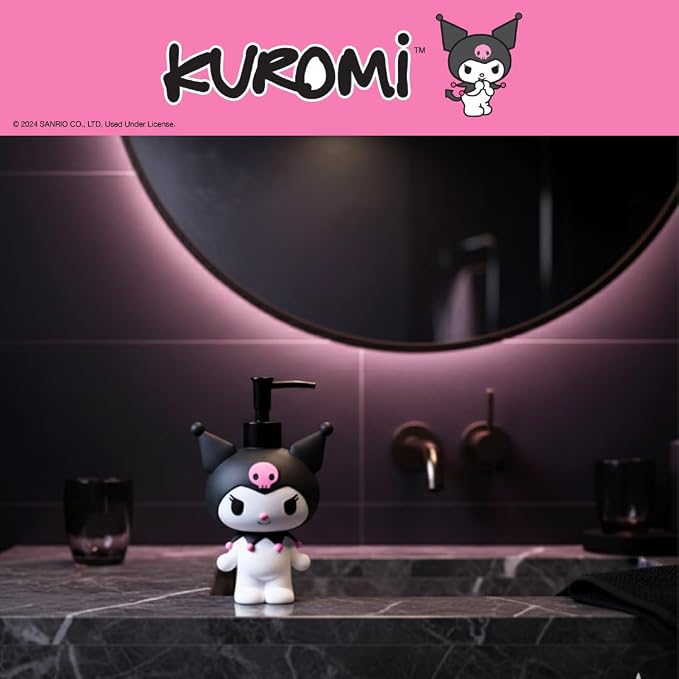 Sanrio Kuromi Soap/Lotion/Hand Sanitizer Resin Pump Dispenser, 13 Ounces - Image 7