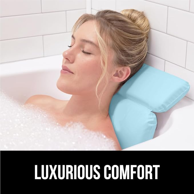 GORILLA GRIP Bath Pillow for Tub, Improved Suction Cups, Luxury Bathtub Pillows - Image 3