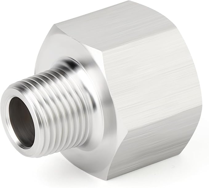 TAISHER 5PCS 304 Stainless Steel Pipe Fitting, 3/8" NPT Male x 3/4" NPT Female - Image 3