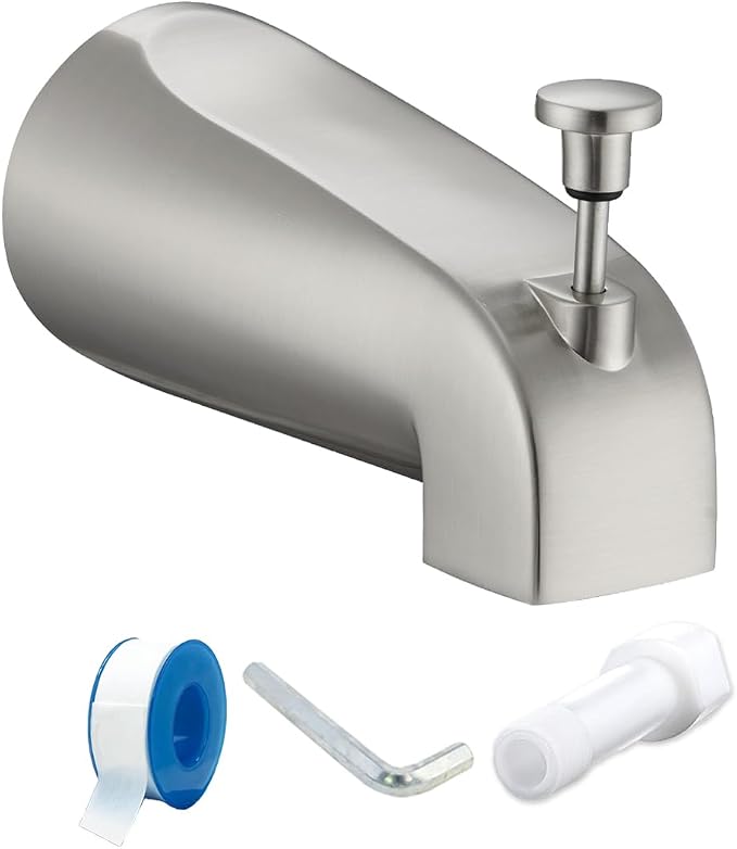 Tub Spout with Diverter, Slip On Bathtub Spout Fits 1/2'' Copper Tube, Bathroom by FROPO