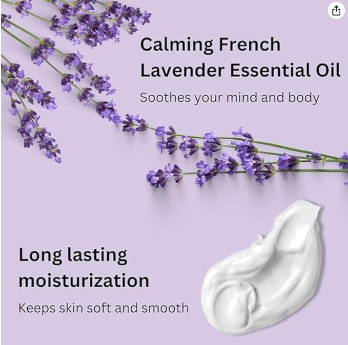 RaGaNaturals Lavender Shea Butter Hand and Body Lotion, 8 Fl Oz - Image 3