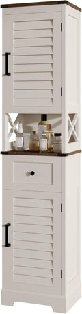 ChooChoo Farmhouse Storage Cabinet, Tall Bathroom Storage Cabinet by ChooChoo