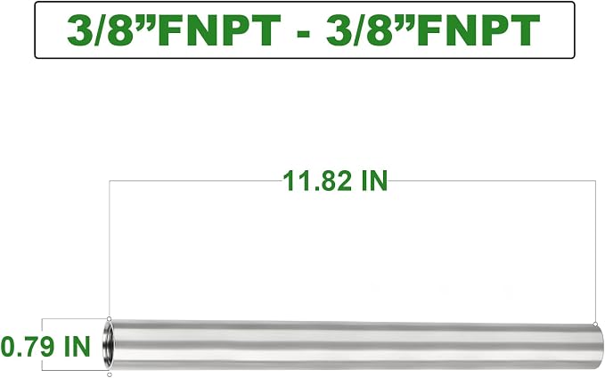TAISHER 2PCS Stainless Steel Pipe Fittings, 3/8" NPT x 3/8" NPT Female Threaded - Image 4