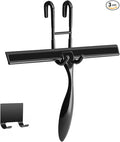 Simtive 10-Inch Shower Squeegee Set, Includes Shower Door Hook and Adhesive Hook by Simtive
