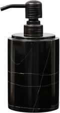 Black Marble Soap Dispenser Hand or Dish by JIMEIMarble