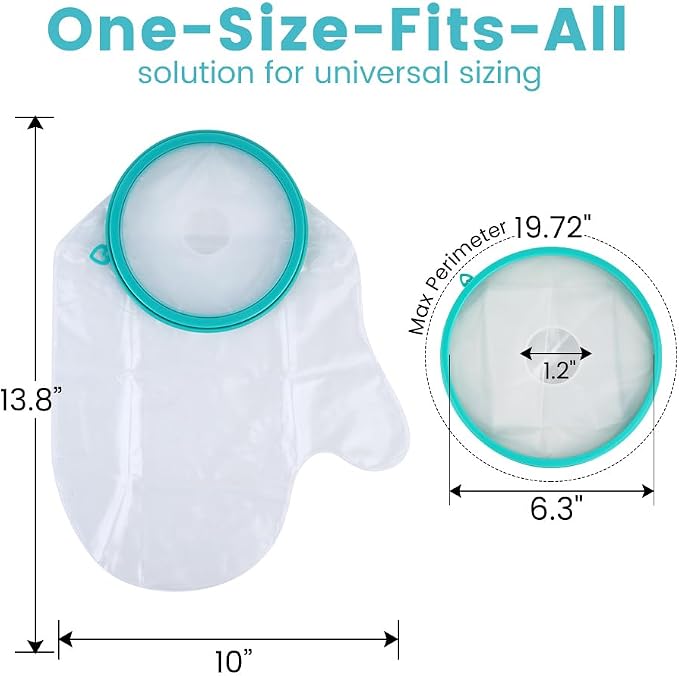 Cast Covers for Shower Foot Soft Green Adult, Waterproof Cast Cover/Bag - Image 3