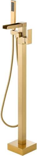 Freestanding Tub Faucet Brushed Gold: ALEASHA High Flow Max 6.74 GPM Free by ALEASHA