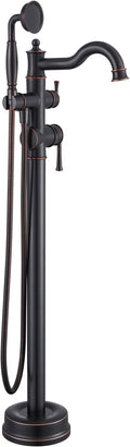 Free Standing Tub Faucet, Qinkell Classic Elegant Gooseneck Freestanding by QinkellSanitaryWare