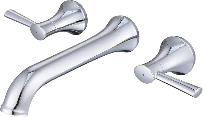 Wall Mount Tub Filler Brass Tub Faucet Chrome Bathroom Bathtub Faucets by wowkksanitaryware