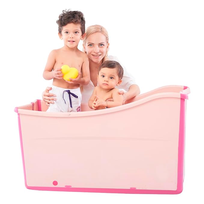 Large Foldable Bathtub for Toddler Collapsible Baby Bathtub Portable Bath tub by joyingbaby