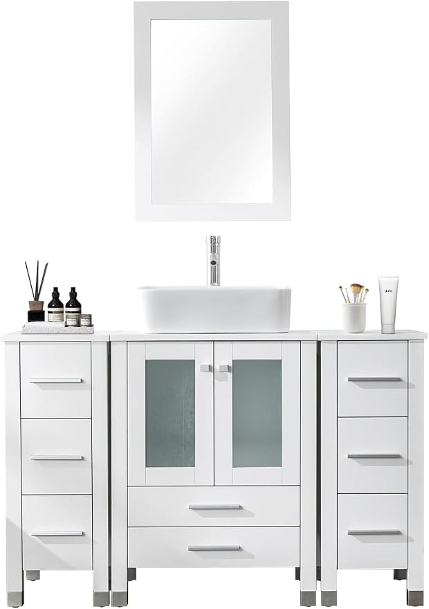 LUCKWIND 48" Bathroom Vanity Sink Combo, 24 Inch Main Cabniet - Image 8