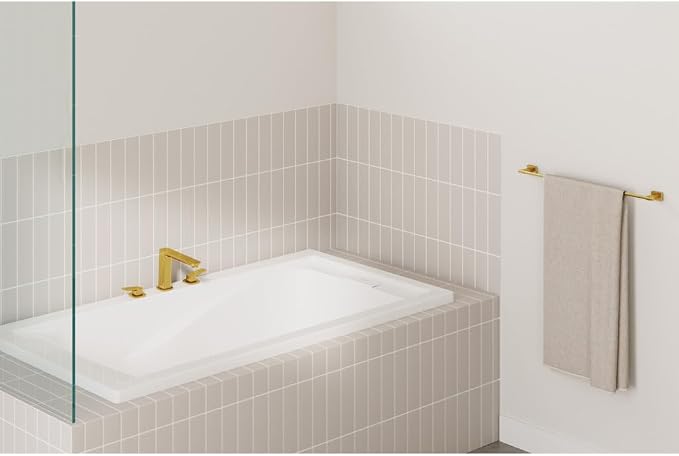 Grohe 101923GN00 Cubeo 3-Hole 2-Handle Deck Mount Tub Filler, Brushed Gold - Image 7