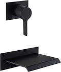 sumerain Wall Mount Bathtub Faucet Black by SUMERAINFAUCETS
