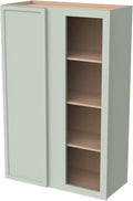 Solid Hardwood Wall Blind Corner Cabinets, Adjustable Shelves, Soft-Close Doors by HCIOANHomecabinetseries